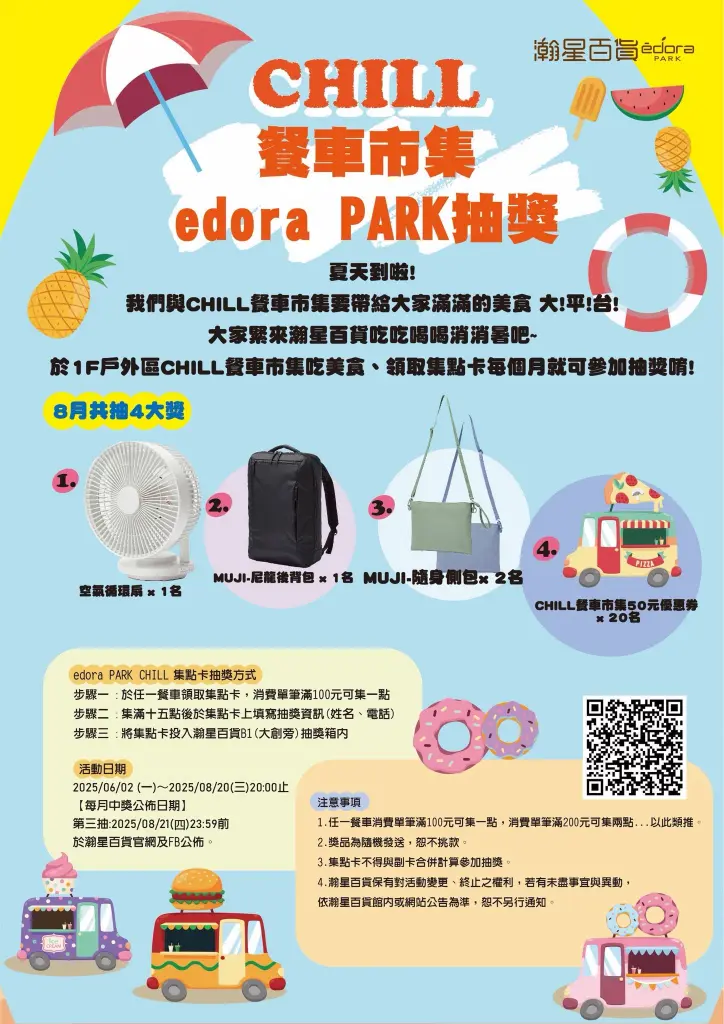 《CHILL餐車市集 超級edora PARK抽獎》最後一抽