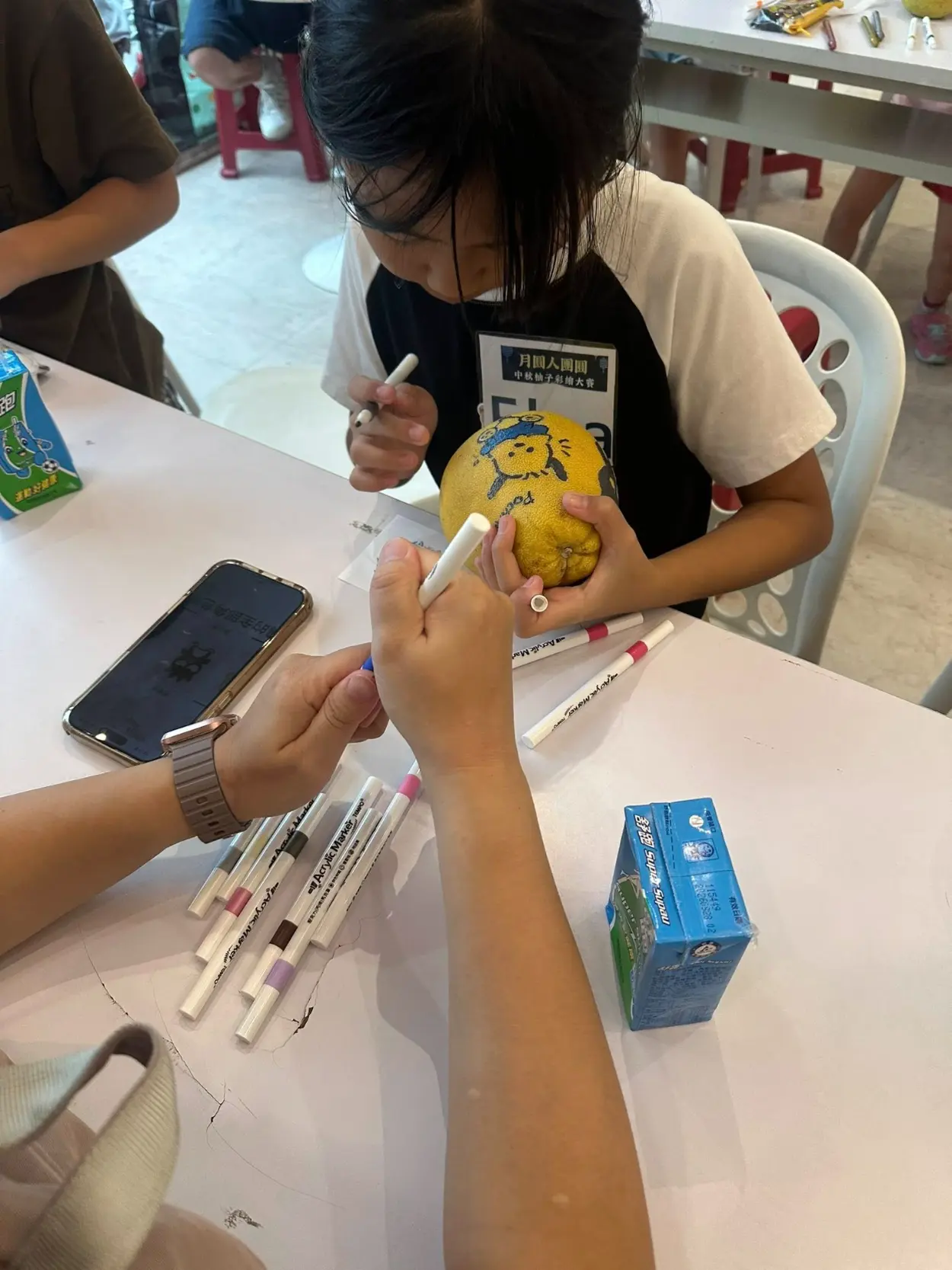 【月圓人團員 中秋柚子彩繪大賽】圓滿落幕