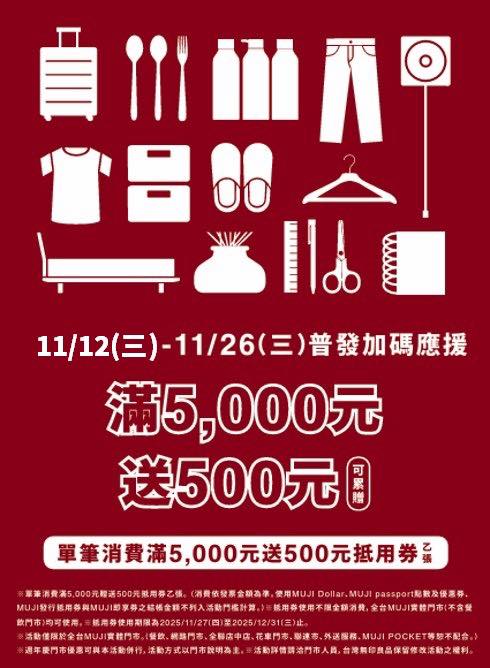 優惠報報《無印良品x滿千送百》